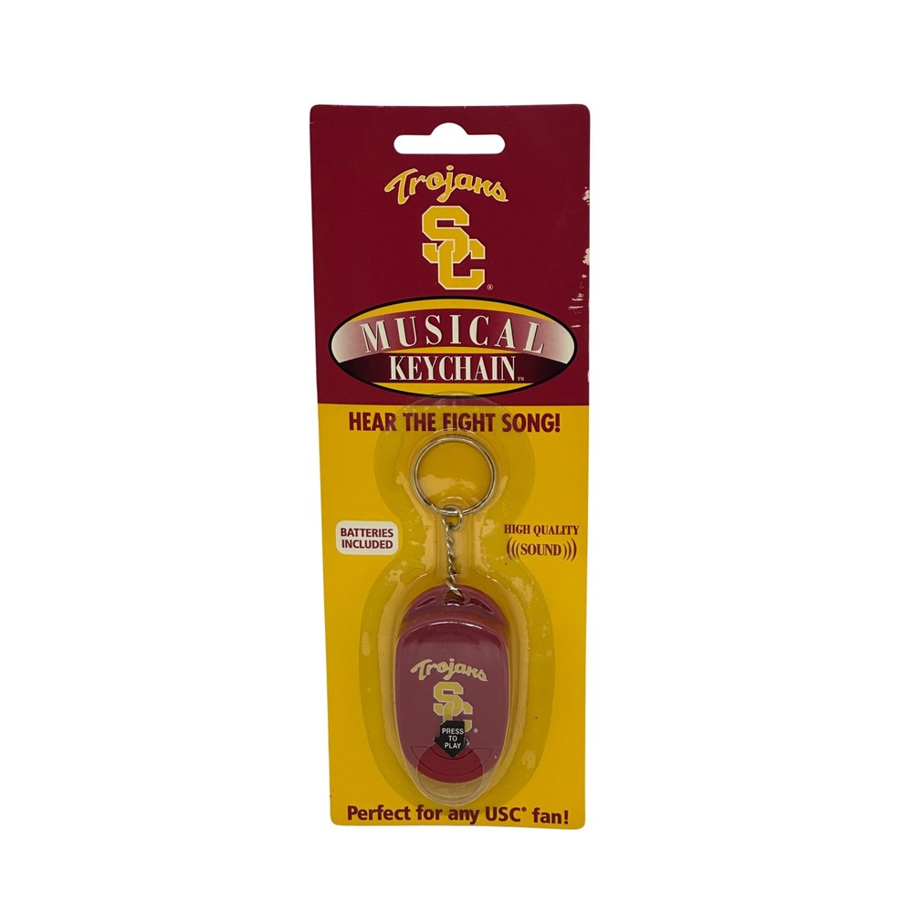 VTG USC Trojans Musical Keychain Red NCAA Fight Song Pacific Direct 2006 NOS